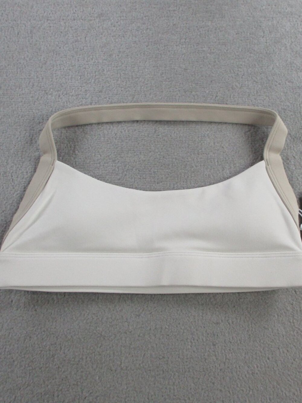 CSB Crop Shop Boutique Form Alani Crop Top Womens Small Two Tone Vanilla NEW - Picture 3 of 10